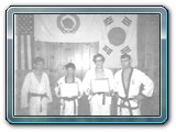 Temporary 1st Dan Black Belt James S. Benko, Danny Morales, Randy Stewart and Master Henry 1970