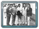 From left to right Master Yun, Master Chung Sun Hwan, Grand Master Kim Chung IL, Master Hwang Jin Mun, Master Song Man Bahk 1970